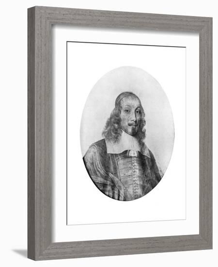 Jules Mazarin, Italian-Born French Politician, 17th Century-David Loggan-Framed Giclee Print