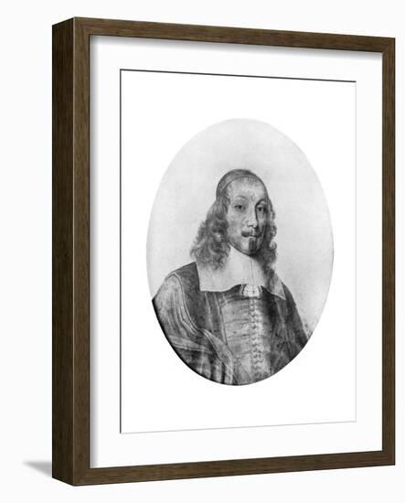 Jules Mazarin, Italian-Born French Politician, 17th Century-David Loggan-Framed Giclee Print