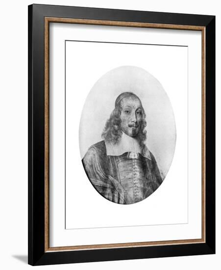 Jules Mazarin, Italian-Born French Politician, 17th Century-David Loggan-Framed Giclee Print