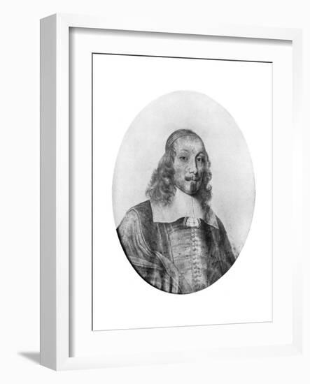 Jules Mazarin, Italian-Born French Politician, 17th Century-David Loggan-Framed Giclee Print