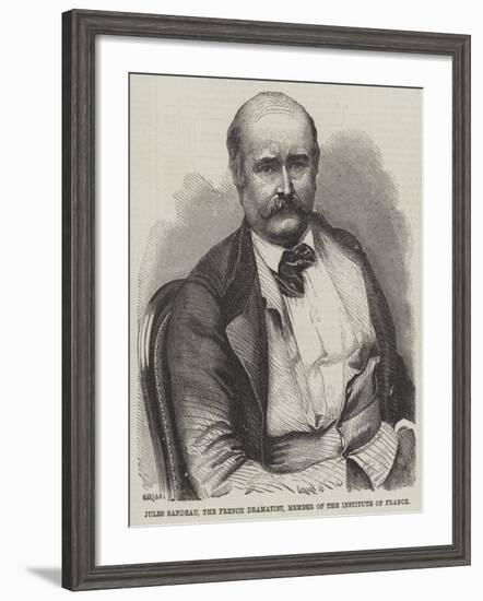Jules Sandeau, the French Dramatist, Member of the Institute of France-null-Framed Giclee Print