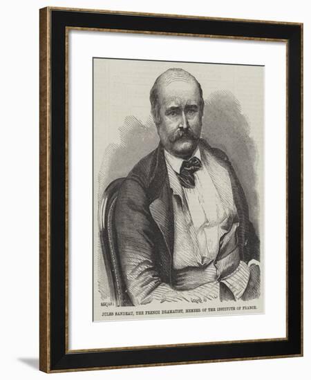 Jules Sandeau, the French Dramatist, Member of the Institute of France-null-Framed Giclee Print