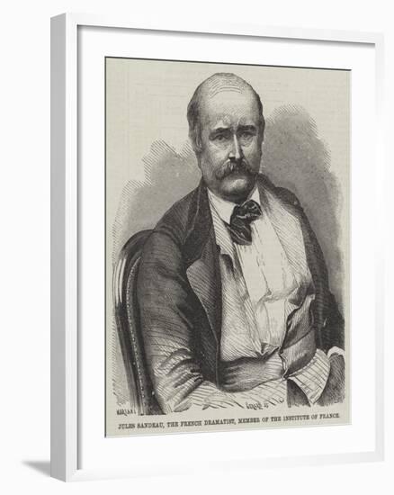 Jules Sandeau, the French Dramatist, Member of the Institute of France-null-Framed Giclee Print