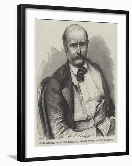 Jules Sandeau, the French Dramatist, Member of the Institute of France-null-Framed Giclee Print