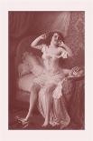 Young Woman Preparing Her Bath-Jules Scalbert-Giclee Print