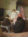 The Crepe Seller on Market Day in Quimperle-Jules Trayer-Framed Giclee Print