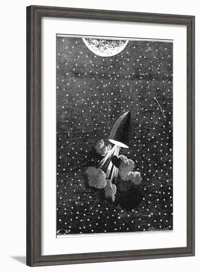 Jules Verne (1828-190), Autour De La Lune, 1865-null-Framed Giclee Print