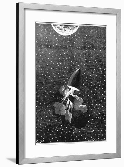 Jules Verne (1828-190), Autour De La Lune, 1865-null-Framed Giclee Print