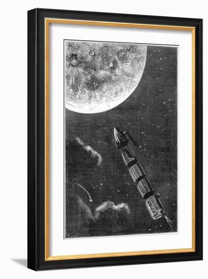 Jules Verne (1828-190), De La Terre a La Lune, 1865-null-Framed Giclee Print