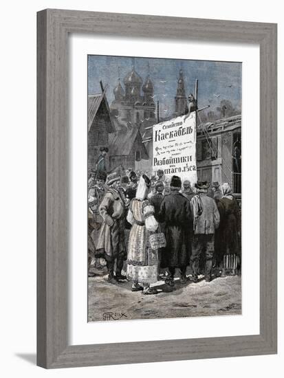 Jules Verne, "César Cascabel", Illustration-Jules Verne-Framed Giclee Print