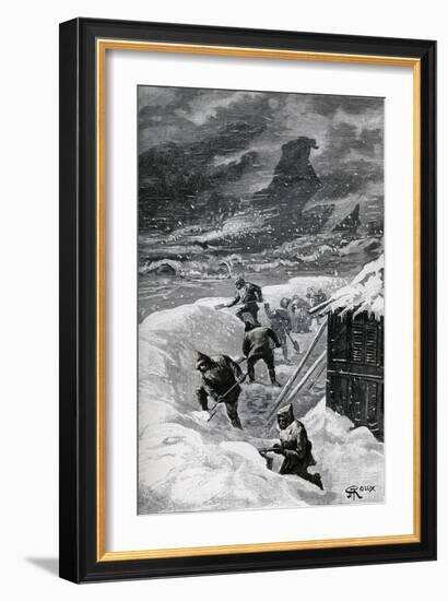 Jules Verne, "César Cascabel", Illustration-Jules Verne-Framed Giclee Print