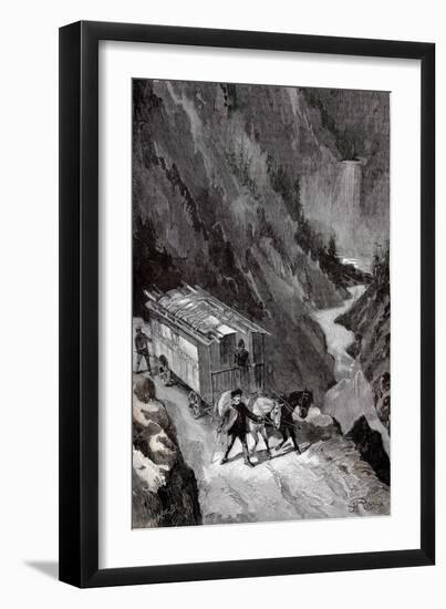 Jules Verne, "César Cascabel", Illustration-Jules Verne-Framed Giclee Print