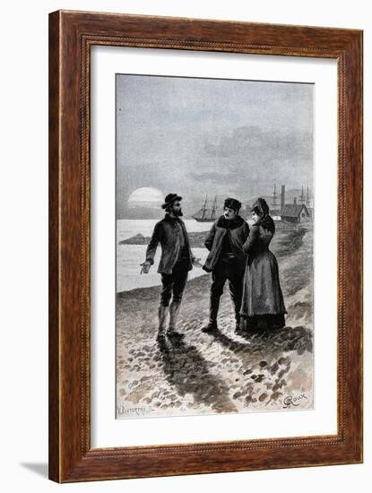 Jules Verne, "César Cascabel", Illustration-Jules Verne-Framed Giclee Print