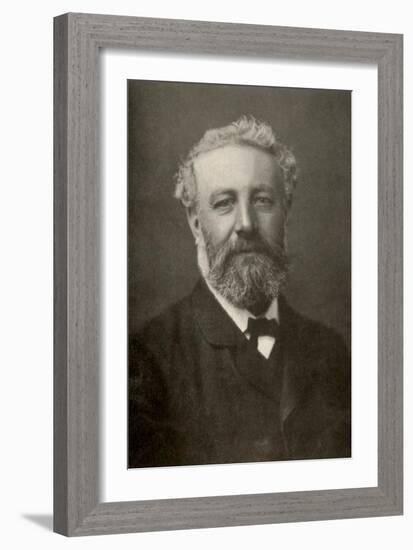 Jules Verne, French Author-Science Source-Framed Giclee Print