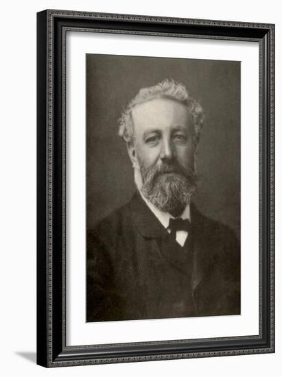 Jules Verne, French Author-Science Source-Framed Giclee Print