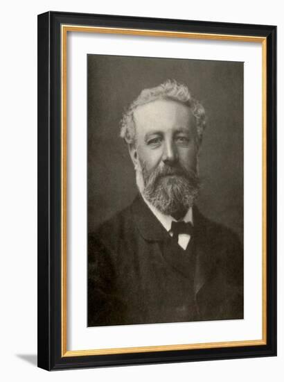 Jules Verne, French Author-Science Source-Framed Giclee Print