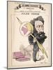 Jules Verne French Science Fiction Writer-Andr? Gill-Mounted Photographic Print