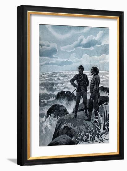 Jules Verne, "Hector Servadac", Illustration-Jules Verne-Framed Giclee Print