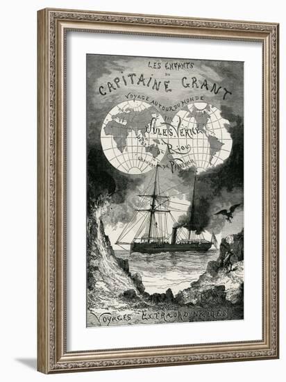 Jules Verne, "The Children of Captain Grant"-Jules Verne-Framed Premium Giclee Print