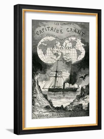 Jules Verne, "The Children of Captain Grant"-Jules Verne-Framed Premium Giclee Print