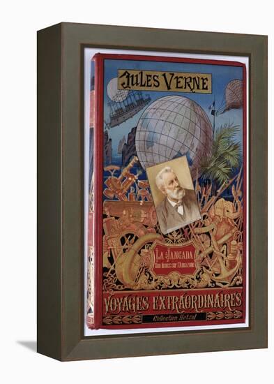 Jules Verne, "The Jangada 800 Leagues on the Amazon", Cover-Jules Verne-Framed Premier Image Canvas