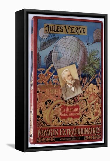 Jules Verne, "The Jangada 800 Leagues on the Amazon", Cover-Jules Verne-Framed Premier Image Canvas