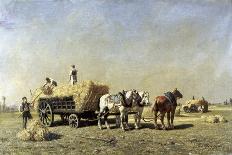 Returning Home from Ploughing-Jules Veyrassat-Framed Giclee Print