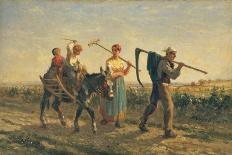 Returning Home from Ploughing-Jules Veyrassat-Framed Giclee Print