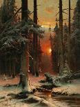 Winter Forest in a Rays of Evening Sun, 1902-Juli Julievich Klever-Giclee Print