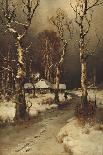 Winter Sunset in the Fir Forest, 1889-Juli Julievich Klever-Giclee Print