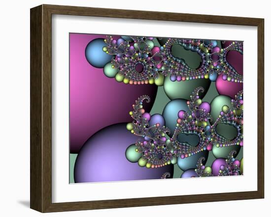 Julia Fractal-Victor Habbick-Framed Photographic Print