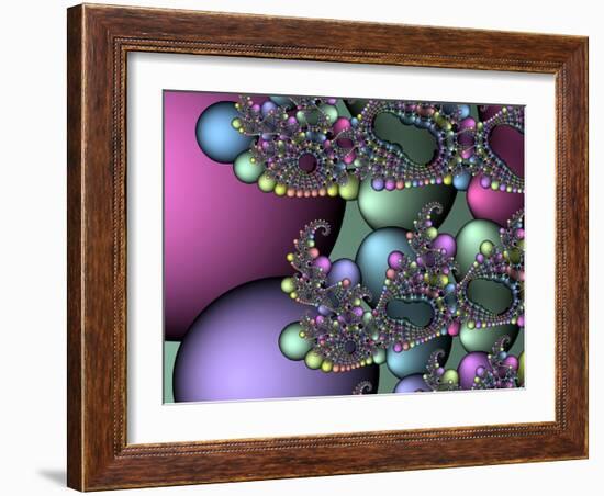 Julia Fractal-Victor Habbick-Framed Photographic Print