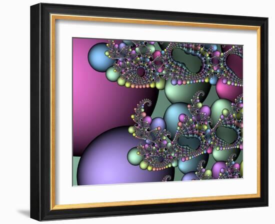 Julia Fractal-Victor Habbick-Framed Photographic Print