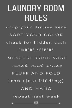 Laundry Room Rules Premium Giclee Print - Julia Frost | Art.com