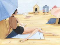 Yellow Beach Hut-Julia Hawkins-Art Print