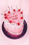 Let's Get Drunk / Pink Cake-Julia-Framed Giclee Print