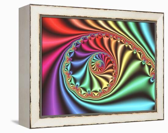 Julia Set Fractal-PASIEKA-Framed Premier Image Canvas