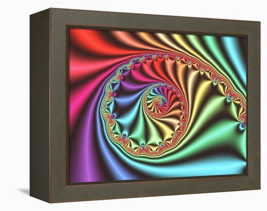 Julia Set Fractal-PASIEKA-Framed Premier Image Canvas