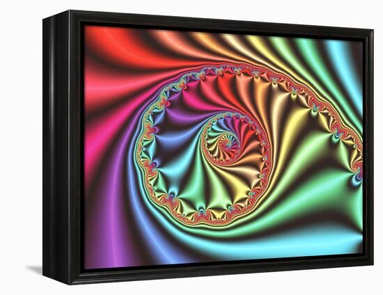 Julia Set Fractal-PASIEKA-Framed Premier Image Canvas