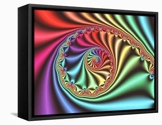 Julia Set Fractal-PASIEKA-Framed Premier Image Canvas