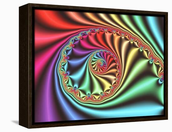 Julia Set Fractal-PASIEKA-Framed Premier Image Canvas