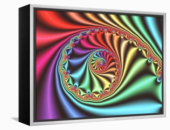 Julia Set Fractal-PASIEKA-Framed Premier Image Canvas