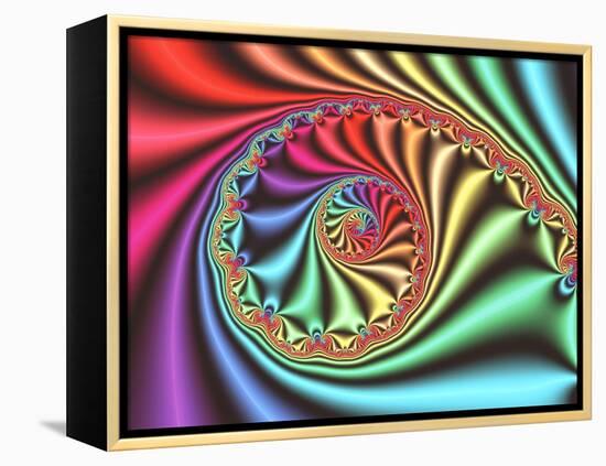 Julia Set Fractal-PASIEKA-Framed Premier Image Canvas