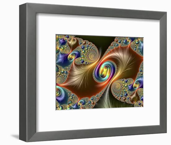 Julia-Set Fractal-null-Framed Photographic Print