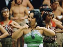 Maori Poi Dancers, Waitangi, North Island, New Zealand-Julia Thorne-Photographic Print