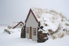 Ice, Icebergs, Black Lava Beach, Glacier Lagoon, Jškulsarlon, South Iceland-Julia Wellner-Photographic Print