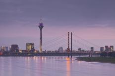 The Dusseldorf Skyline at Dusk, Dusseldorf, North Rhine-Westphalia, Germany, Europe-Julian Elliott-Photographic Print