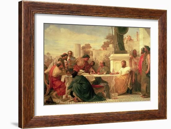 Julian the Apostate (Ad 331-363) Presiding at a Conference of Sectarians, 1875-Edward Armitage-Framed Giclee Print