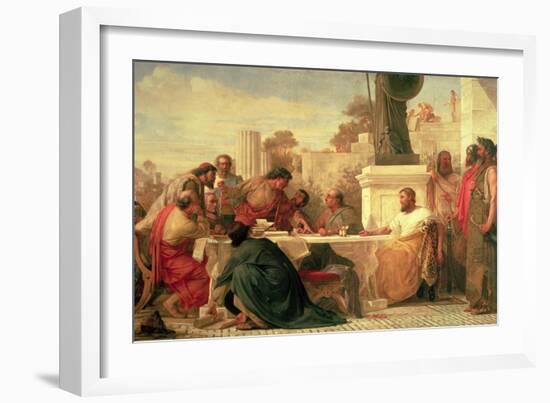 Julian the Apostate (Ad 331-363) Presiding at a Conference of Sectarians, 1875-Edward Armitage-Framed Giclee Print