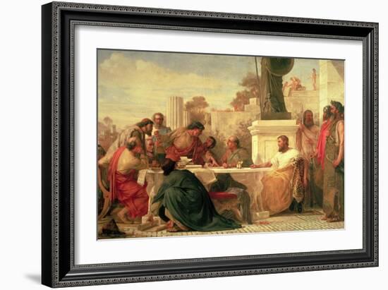 Julian the Apostate (Ad 331-363) Presiding at a Conference of Sectarians, 1875-Edward Armitage-Framed Giclee Print